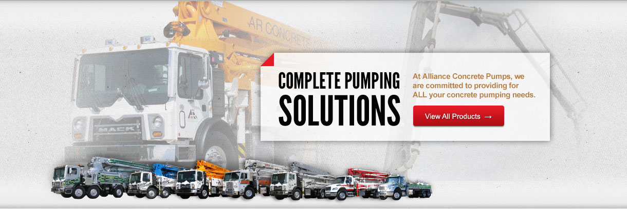 A Leader In Concrete Pump Manufacturing | Alliance Concrete Pumps